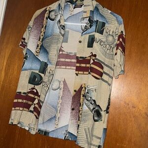 Harley Davidson Tori Richard XS Hawaiian Short Sleeve Buttom Shirt